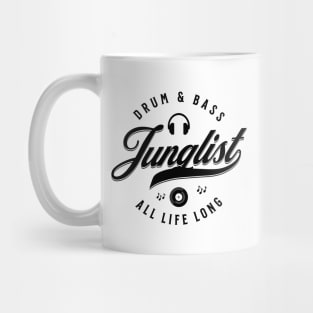 JUNGLIST  - Dnb For Life Font (Black) Mug